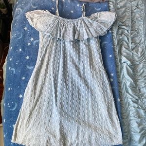 Max Jeans Denim Spaghetti Strap Midi Dress with Pockets